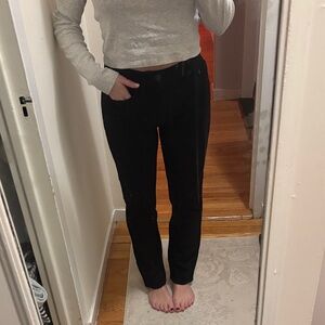 Unworn rag & bone Black Straight Leg jeans